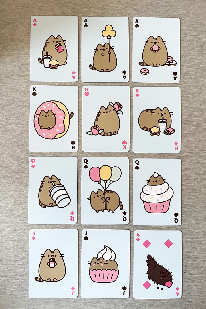 Balíček hracích kariet mačky Pusheen v mačkách