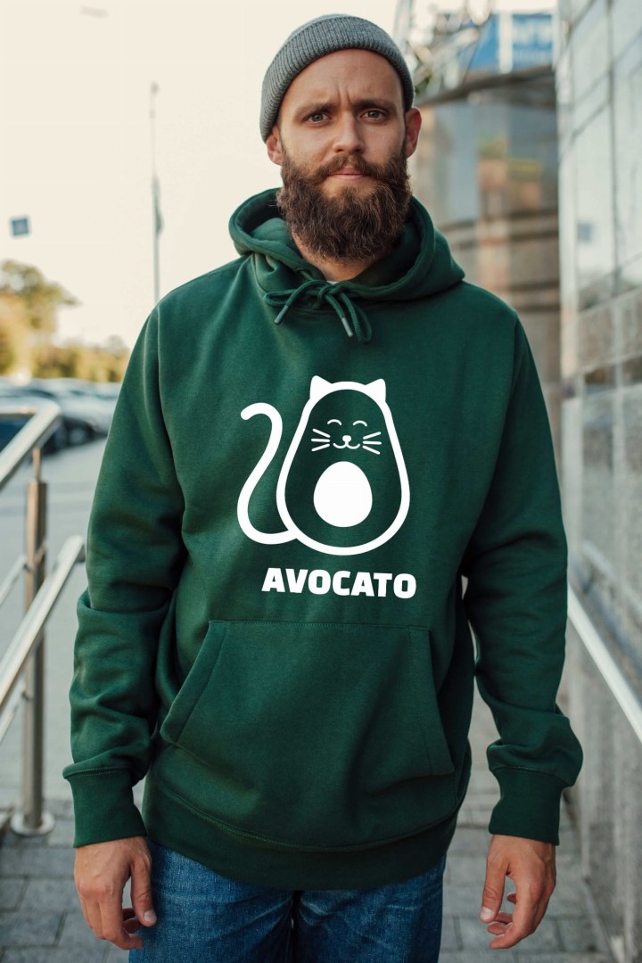 Mikina s mačkou Avocato