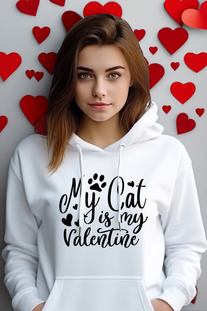 Mikina Cat Valentine