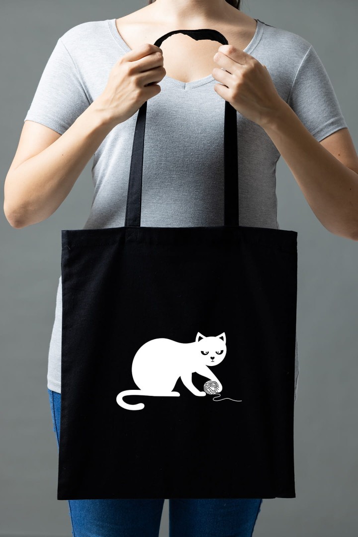 Vlnená taška Kitty